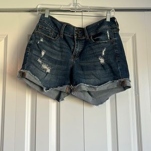 Low Rise Ripped Shorts